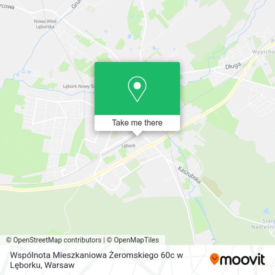 Карта Wspólnota Mieszkaniowa Żeromskiego 60c w Lęborku