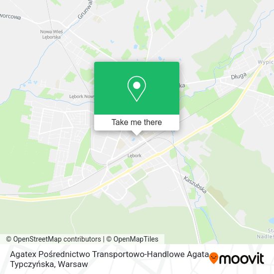 Карта Agatex Pośrednictwo Transportowo-Handlowe Agata Typczyńska