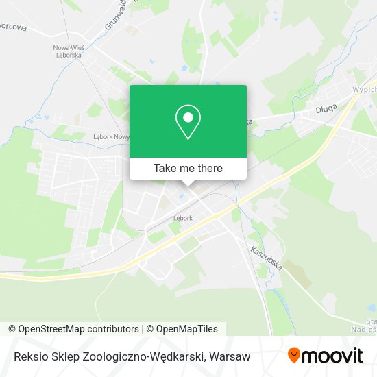 Reksio Sklep Zoologiczno-Wędkarski map