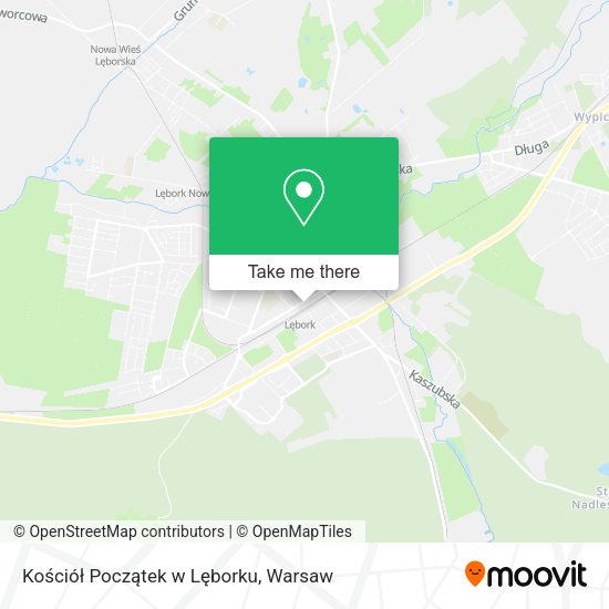 Kościół Początek w Lęborku map