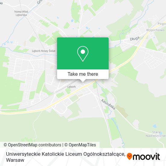 Uniwersyteckie Katolickie Liceum Ogólnokształcące map