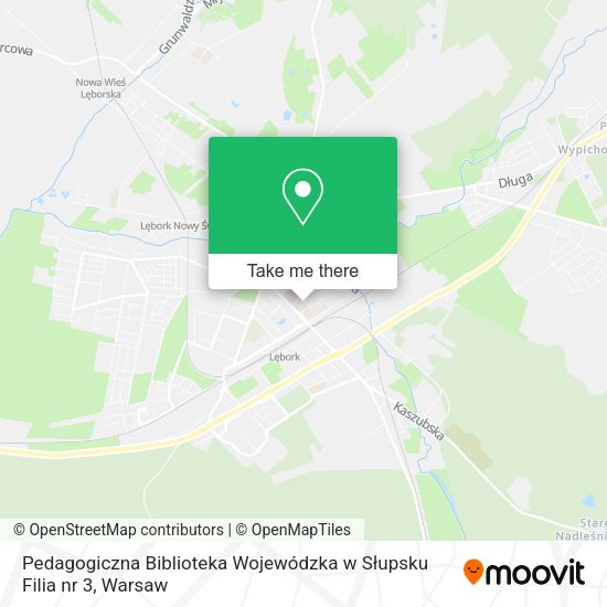 Pedagogiczna Biblioteka Wojewódzka w Słupsku Filia nr 3 map