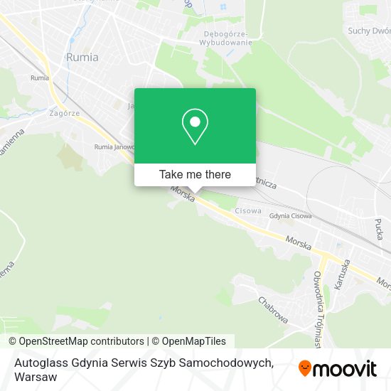 Autoglass Gdynia Serwis Szyb Samochodowych map