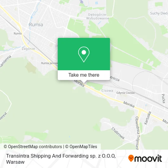 Карта Transintra Shipping And Forwarding sp. z O.O.O