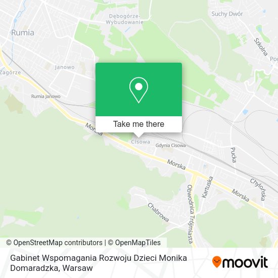 Gabinet Wspomagania Rozwoju Dzieci Monika Domaradzka map