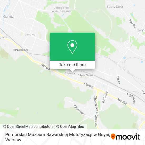 Pomorskie Muzeum Bawarskiej Motoryzacji w Gdyni map