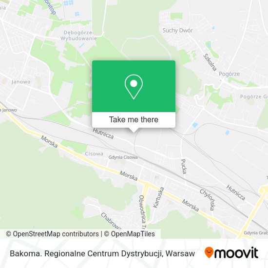 Bakoma. Regionalne Centrum Dystrybucji map