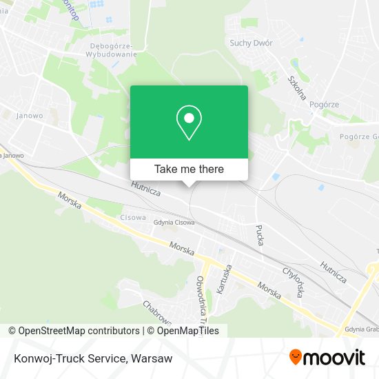 Konwoj-Truck Service map