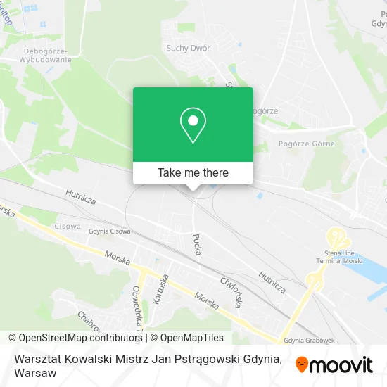 Карта Warsztat Kowalski Mistrz Jan Pstrągowski Gdynia