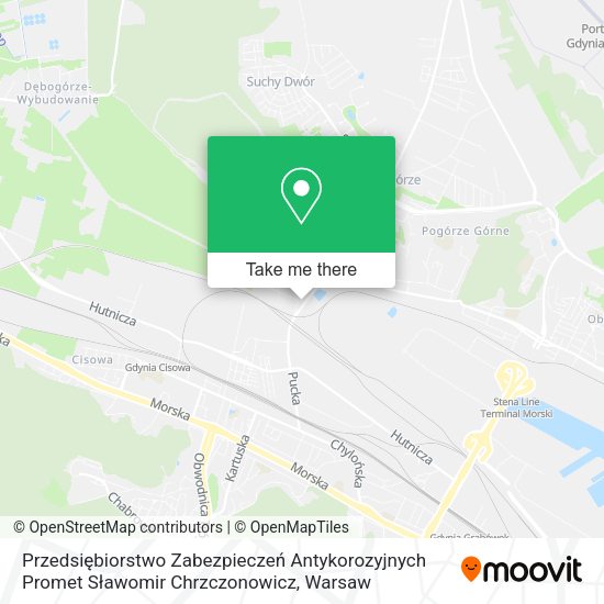 Przedsiębiorstwo Zabezpieczeń Antykorozyjnych Promet Sławomir Chrzczonowicz map