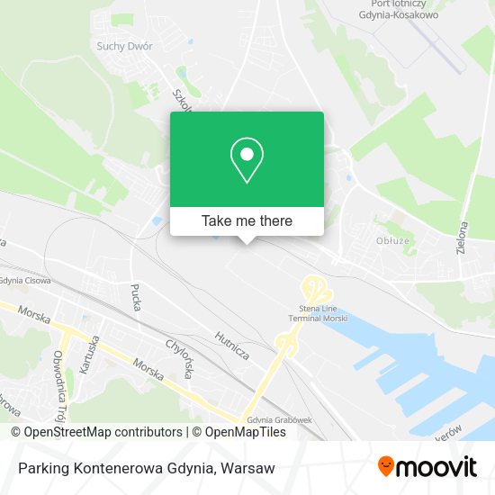 Parking Kontenerowa Gdynia map