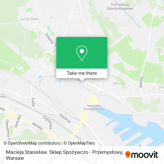 Macieja Stanisław. Sklep Spożywczo - Przemysłowy map