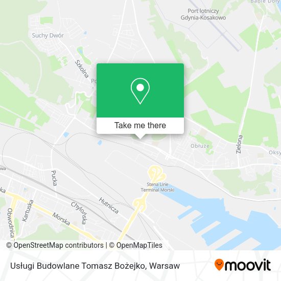 Usługi Budowlane Tomasz Bożejko map