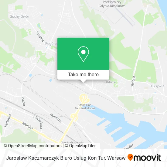 Карта Jaroslaw Kaczmarczyk Biuro Uslug Kon Tur