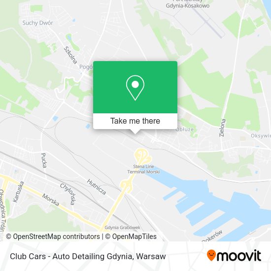 Club Cars - Auto Detailing Gdynia map