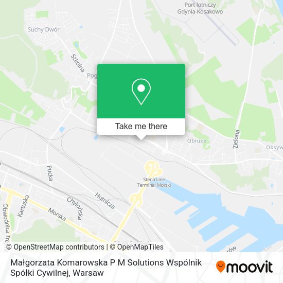 Małgorzata Komarowska P M Solutions Wspólnik Spółki Cywilnej map