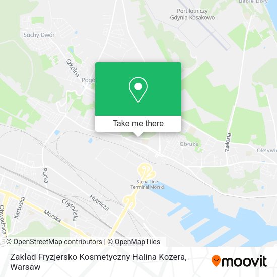 Zakład Fryzjersko Kosmetyczny Halina Kozera map