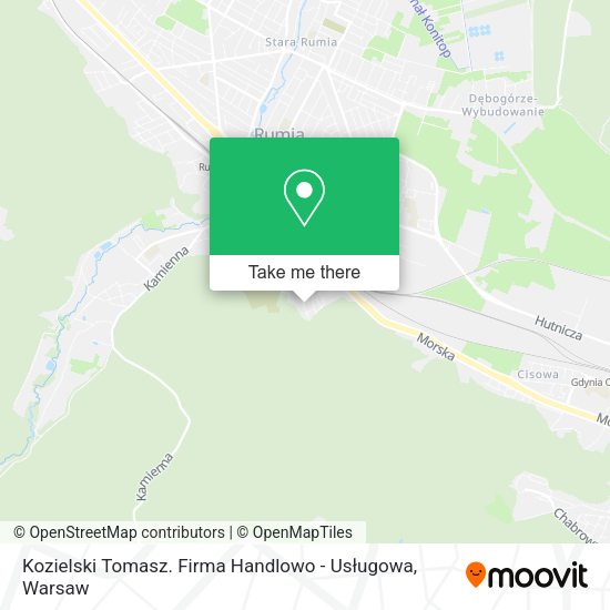 Kozielski Tomasz. Firma Handlowo - Usługowa map