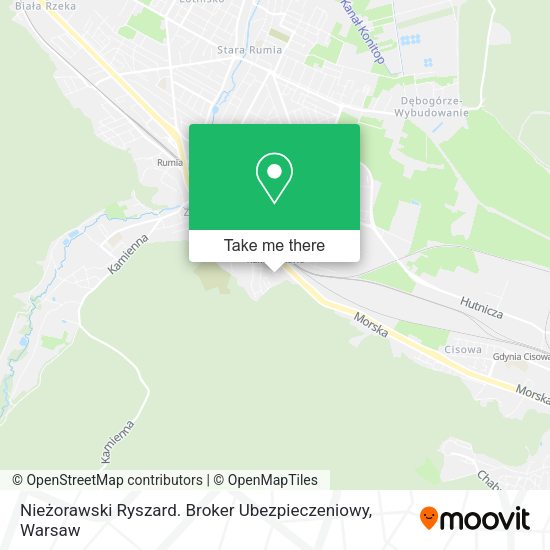 Nieżorawski Ryszard. Broker Ubezpieczeniowy map