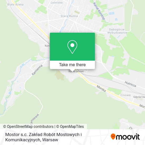 Mostor s.c. Zakład Robót Mostowych i Komunikacyjnych map