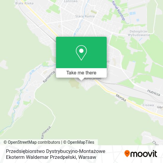 Przedsiębiorstwo Dystrybucyjno-Montażowe Ekoterm Waldemar Przedpełski map