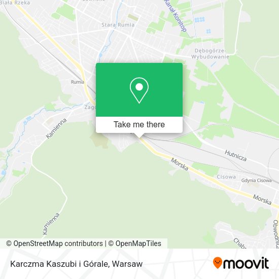 Karczma Kaszubi i Górale map