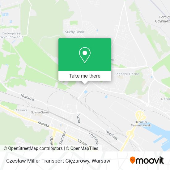 Czesław Miller Transport Ciężarowy map