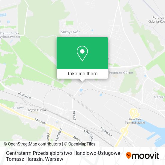 Centraterm Przedsiębiorstwo Handlowo-Usługowe Tomasz Harazin map