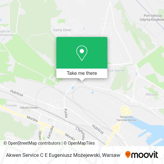 Карта Akwen Service C E Eugeniusz Możejewski