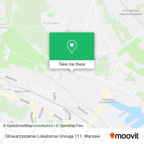 Карта Stowarzyszenie Lokatorow Unruga 111