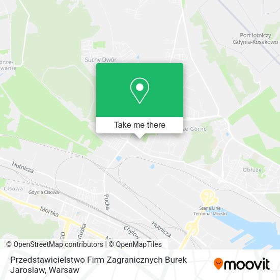 Карта Przedstawicielstwo Firm Zagranicznych Burek Jaroslaw