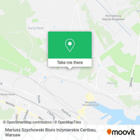 Mariusz Szychowski Biuro Inżynierskie Certbau map