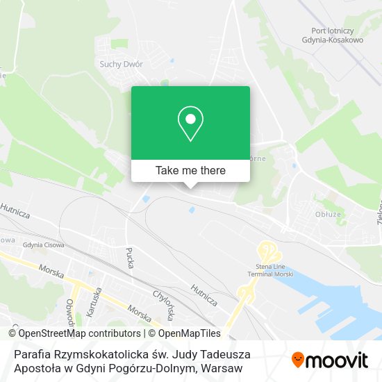 Parafia Rzymskokatolicka św. Judy Tadeusza Apostoła w Gdyni Pogórzu-Dolnym map