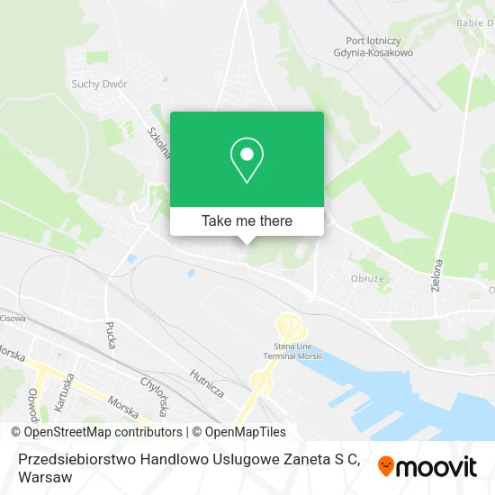 Карта Przedsiebiorstwo Handlowo Uslugowe Zaneta S C