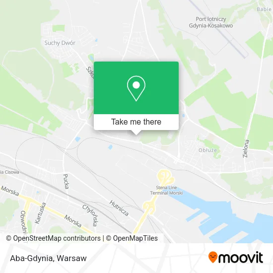 Aba-Gdynia map