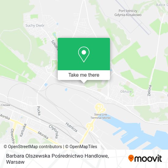 Barbara Olszewska Pośrednictwo Handlowe map