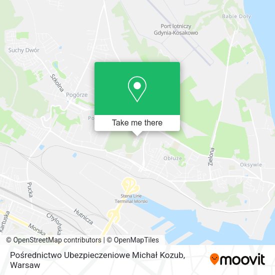 Pośrednictwo Ubezpieczeniowe Michał Kozub map