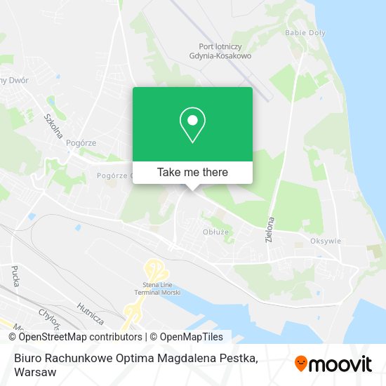 Карта Biuro Rachunkowe Optima Magdalena Pestka