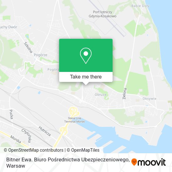 Bitner Ewa. Biuro Pośrednictwa Ubezpieczeniowego map