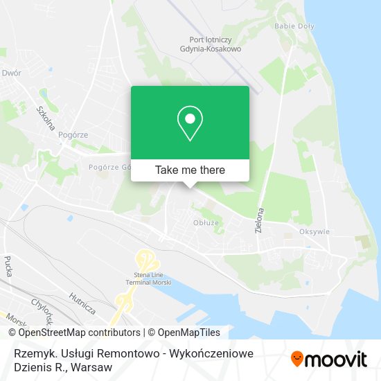 Rzemyk. Usługi Remontowo - Wykończeniowe Dzienis R. map