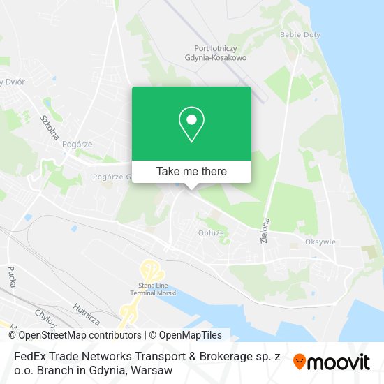 FedEx Trade Networks Transport & Brokerage sp. z o.o. Branch in Gdynia map
