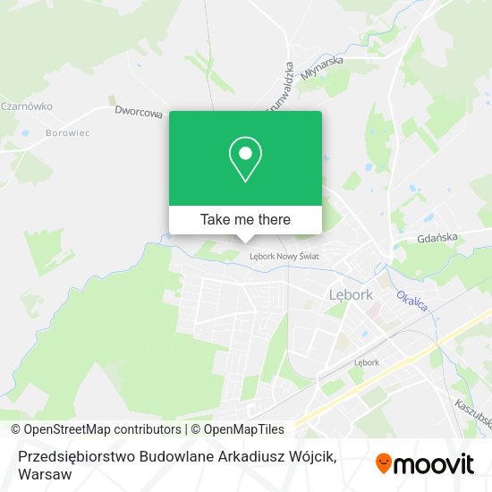 Przedsiębiorstwo Budowlane Arkadiusz Wójcik map