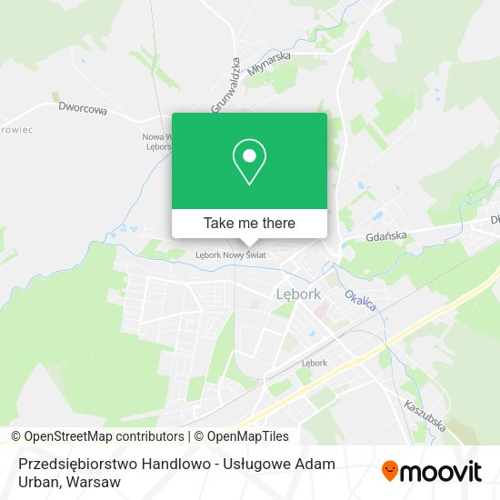 Przedsiębiorstwo Handlowo - Usługowe Adam Urban map