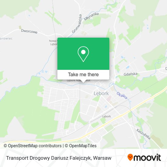 Transport Drogowy Dariusz Falejczyk map