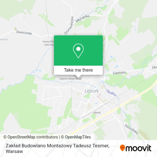 Zakład Budowlano Montażowy Tadeusz Tesmer map