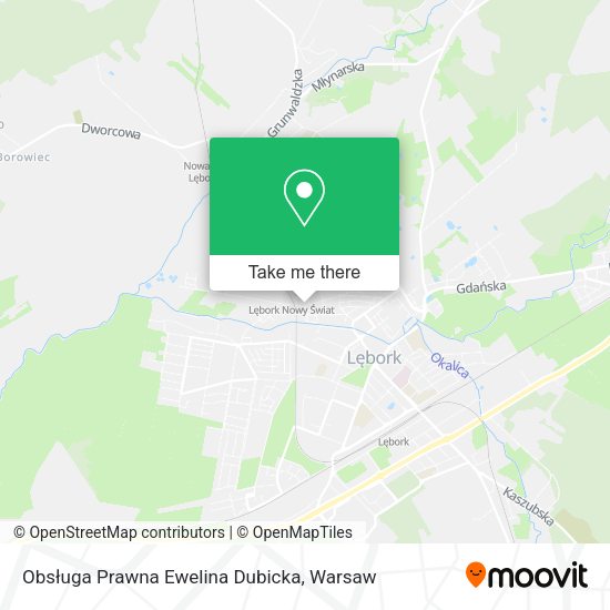 Obsługa Prawna Ewelina Dubicka map