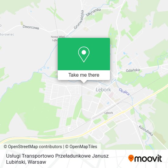 Usługi Transportowo Przeładunkowe Janusz Lubiński map