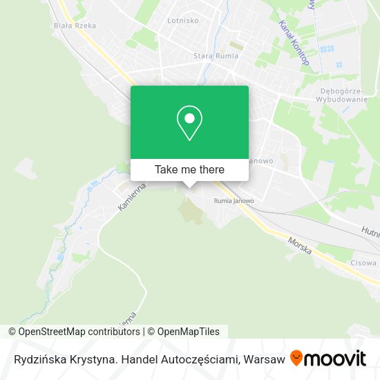 Rydzińska Krystyna. Handel Autoczęściami map