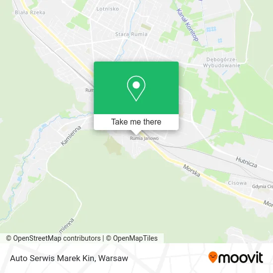 Карта Auto Serwis Marek Kin