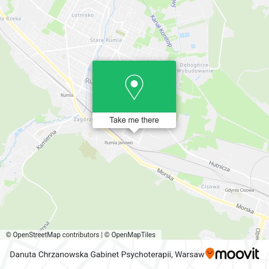 Danuta Chrzanowska Gabinet Psychoterapii map